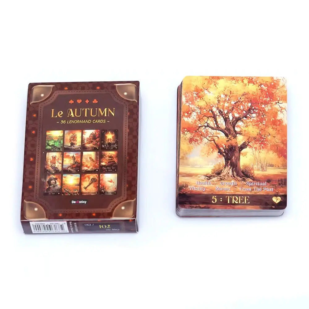 Oracle Lenormand Automne English Version - Collection "Essentiels Divins"