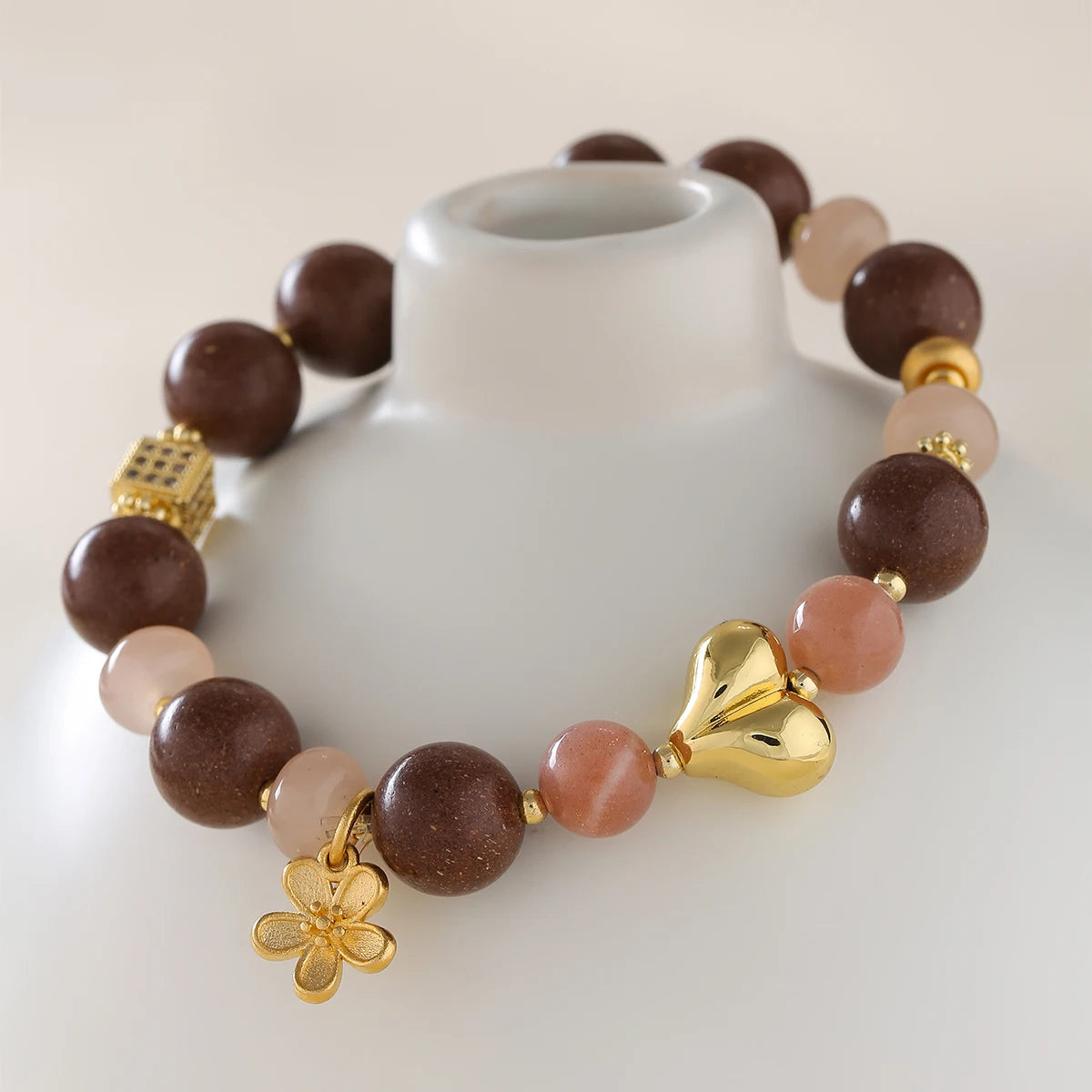 Bracelet Parfumé Perles d’Encens & Agrumes Fait Main - Collection "Énergies Sacrées"